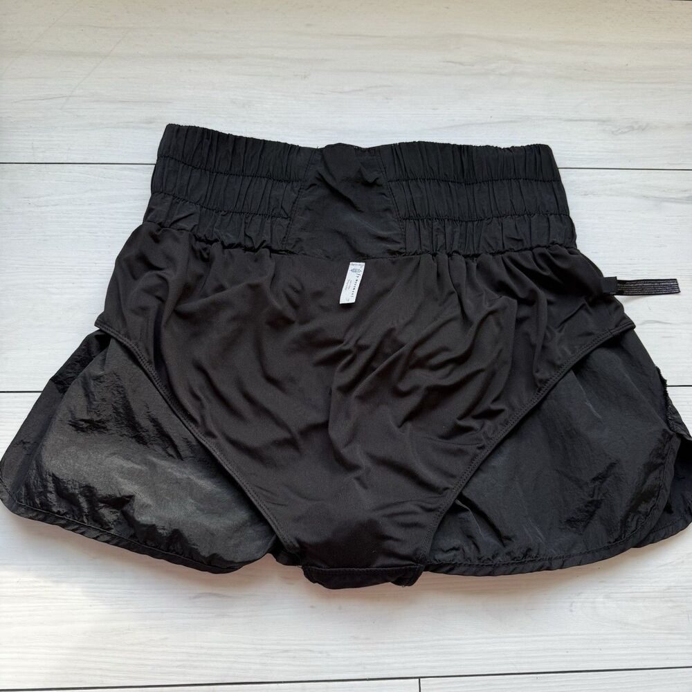 FP Movement "The Way Home" Run Shorts | Black | Women’s Size Large Smocked - Picture 6 of 8